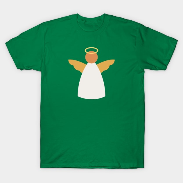 Gold Christmas Angel T-Shirt by lymancreativeco